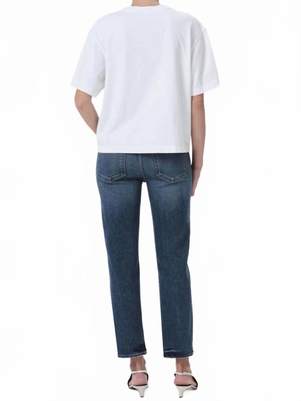 AGOLDE Kye Mid Rise Straight Crop Jeans in Control Size 27 - Picture 4 of 15